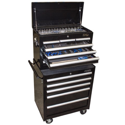 SP - 135 PC METRIC/SAE TOOL KIT WITH TROLLEY 